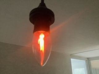 2 flikkerende kaarslampen flame decoratieverlichting 3W, Huis en Inrichting, Lampen | Losse lampen, Ophalen, Led-lamp, E14 (klein)