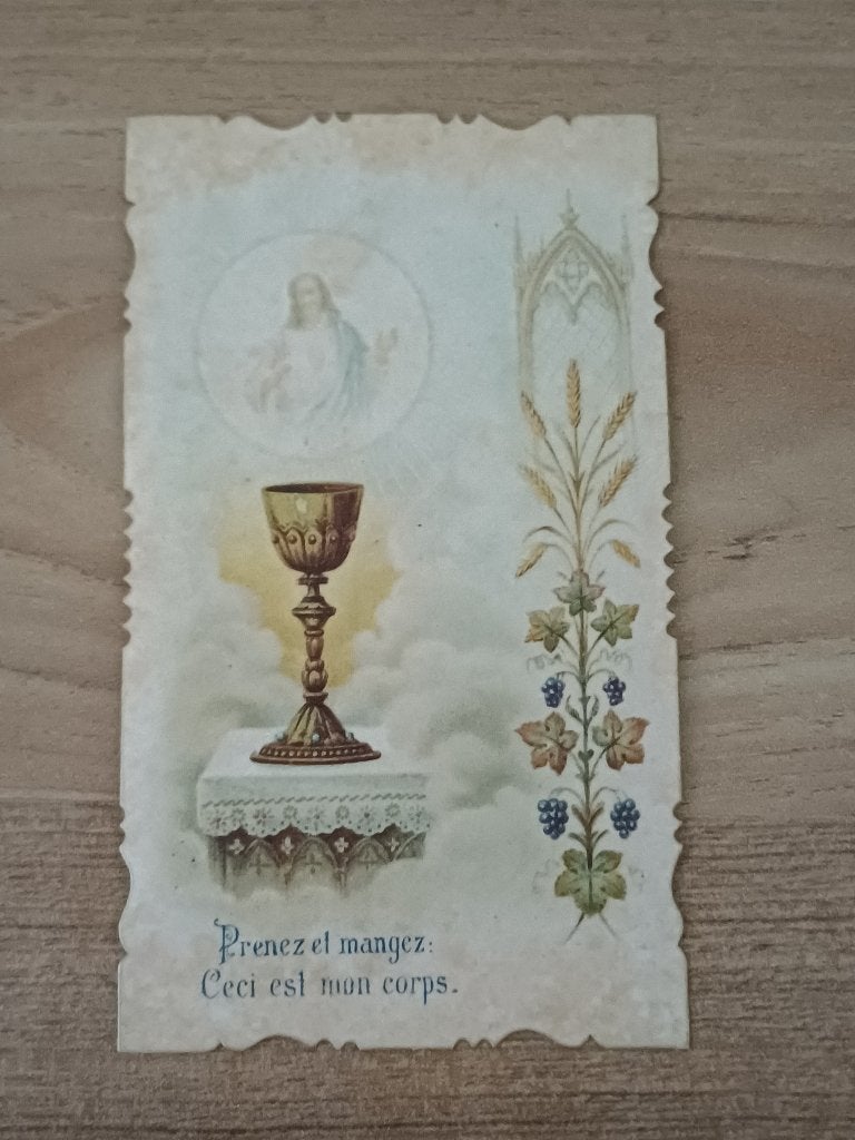Bidprentje met geschreven tekst (1916), Ophalen of Verzenden, Bidprentje