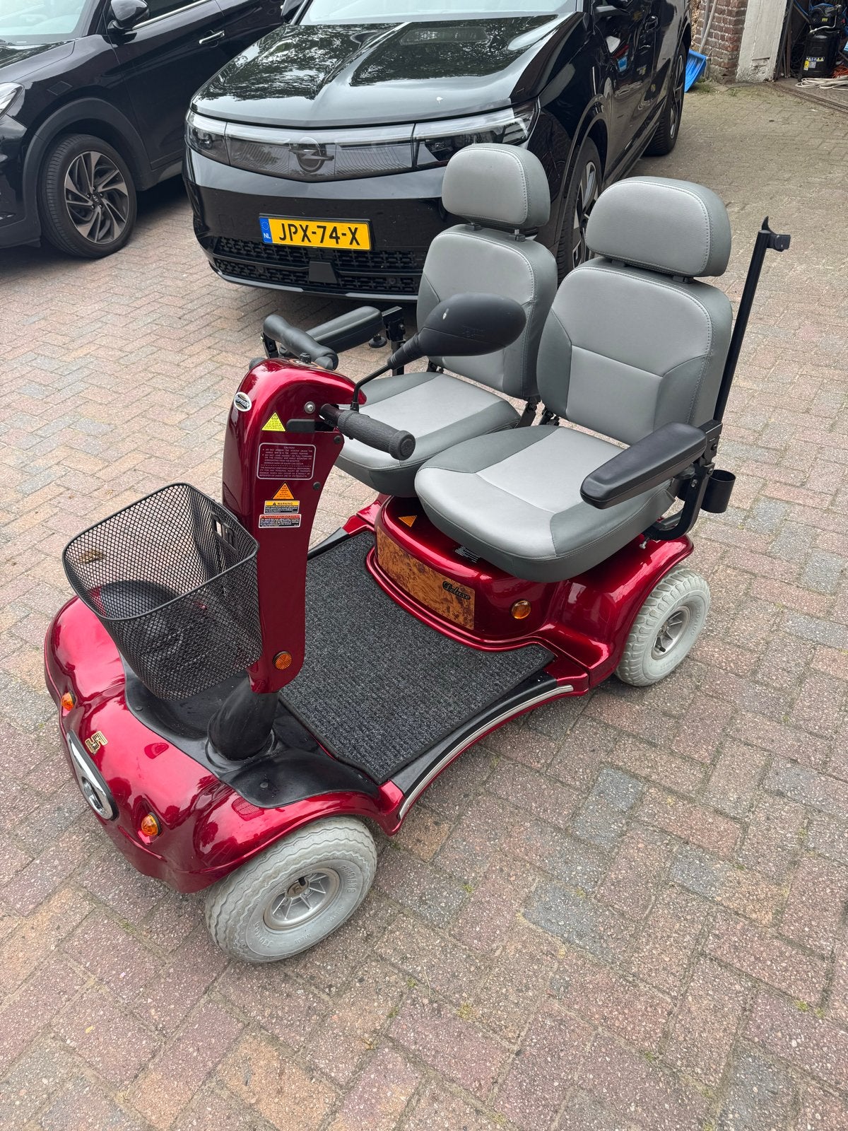 Scootmobiel duo zo goed als nieuw, Ophalen, 16 t/m 25 km, 11 t/m 15 km/u