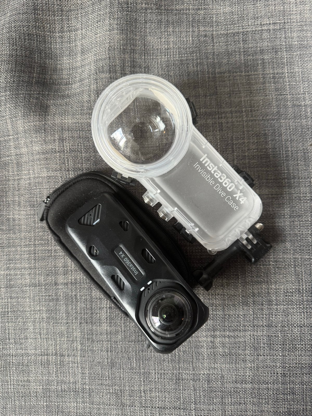 Insta360 X4 met Invisible Dive Case - Zo goed als nieuw, Ophalen of Verzenden, Zo goed als nieuw, Overige merken