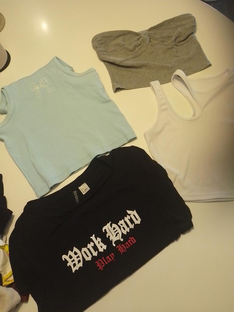Diverse Dames jonge meiden Tops - T-shirts - jurkje- Maat XS, Diverse merken, Blauw, Ophalen of Verzenden, Gedragen