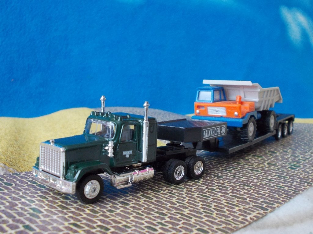 Mack Superliner dieplader+Perlini Dump truck AANBIEDING SET2, Ophalen of Verzenden, Nieuw, Bus of Vrachtwagen, Overige merken