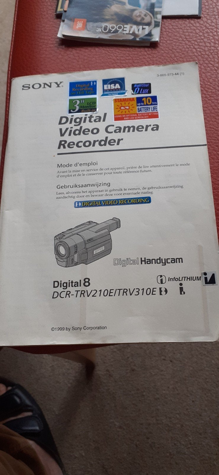 Gebruiksaanwijzing Sony Digital Handycam DCR-TRV210E/TRV310E, Ophalen of Verzenden