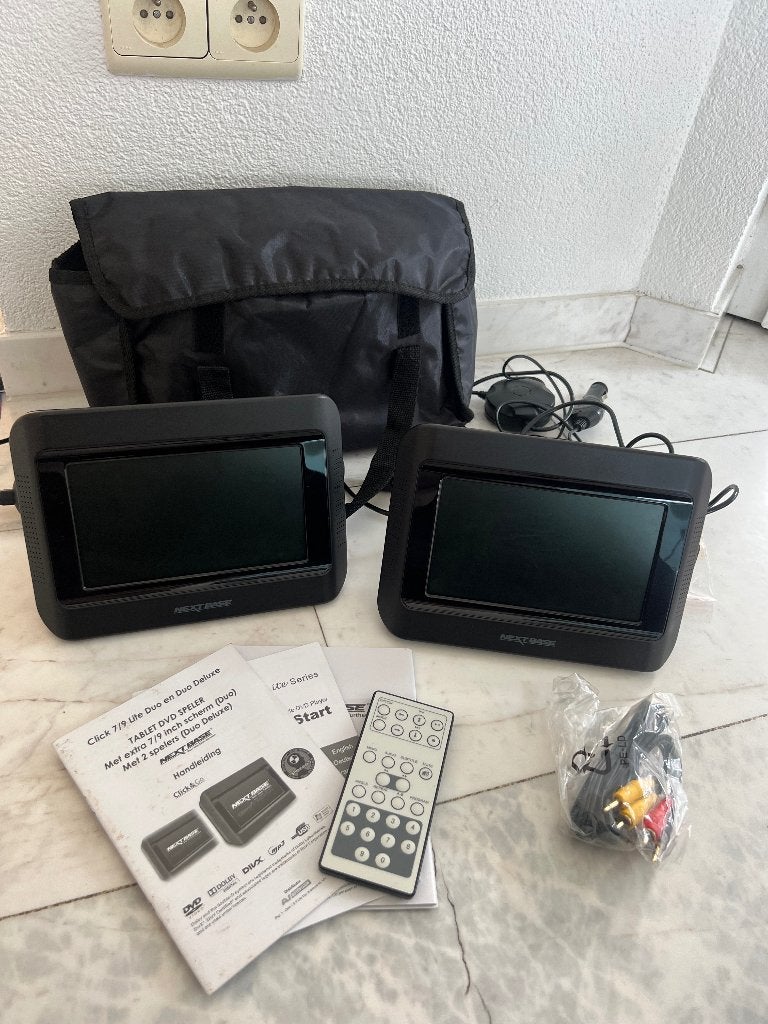 2 schermen auto DVD speler compleet, Ophalen of Verzenden, Gebruikt, Dvd-speler, Overige merken