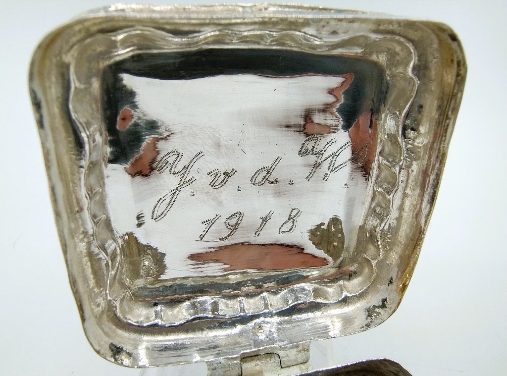 Zilveren pepermuntdoosje, C. Capoen, Schoonhoven, 1917, Antiek en Kunst, Verzenden, Zilver