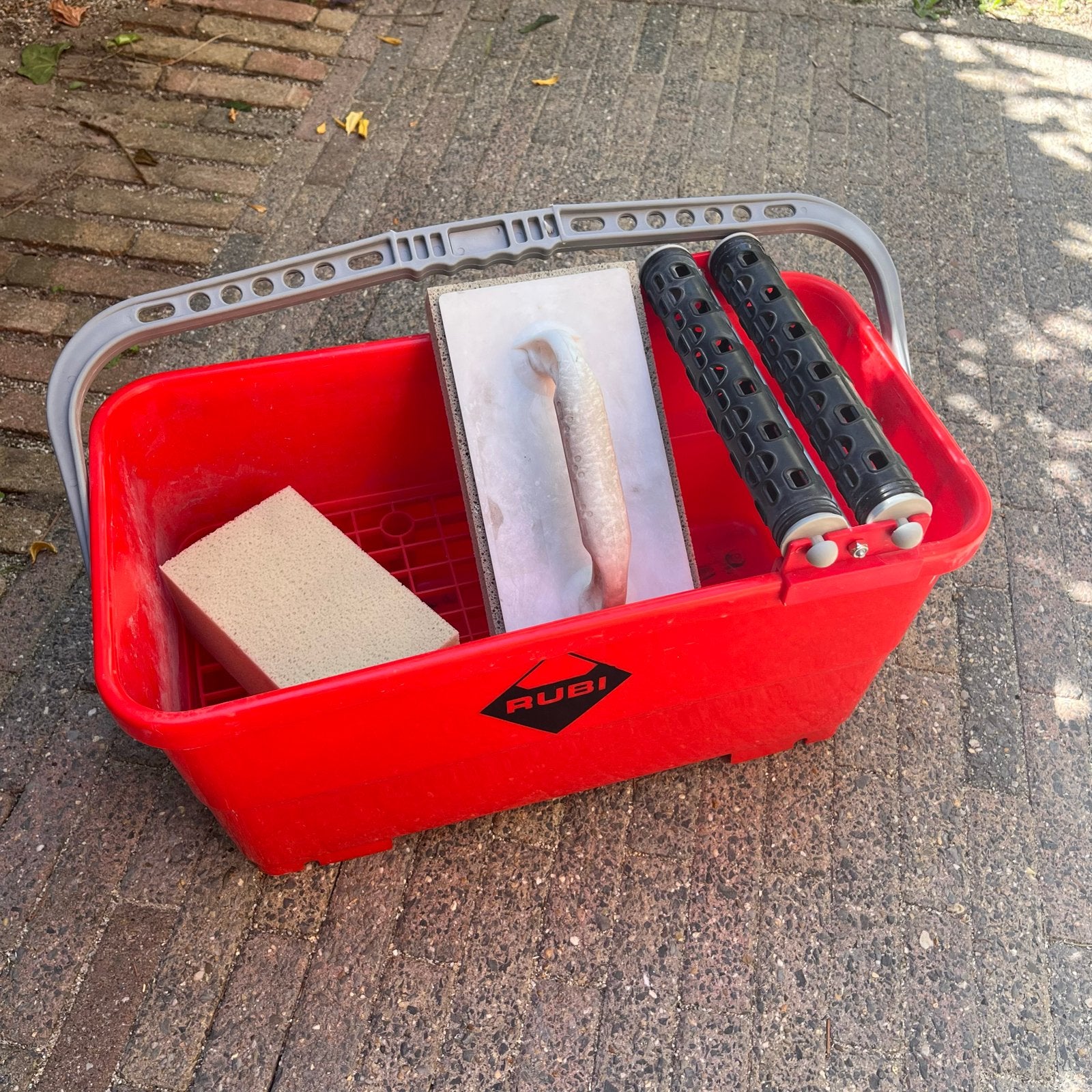 Rubi inwasemmer/sponsbak met spons en spaan, Ophalen of Verzenden, Gebruikt, Overige typen, Rubi