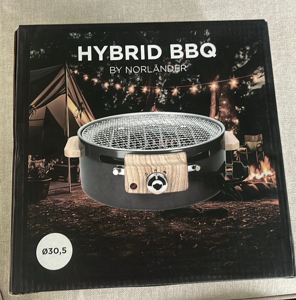 Hybrid bbq zowel elektrisch als met houtskool By Norländer, Ophalen of Verzenden, Nieuw