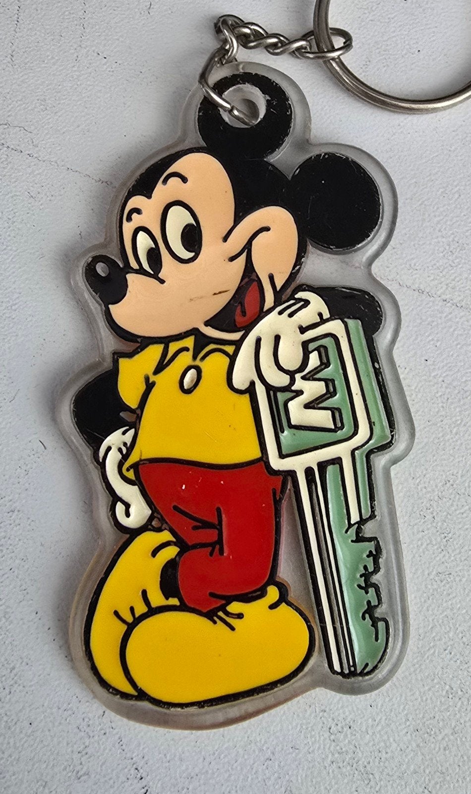 Vintage Mickey Mouse Sleutelhanger - Disney Collectible, Ophalen of Verzenden, Gebruikt, Knuffel of Figuurtje