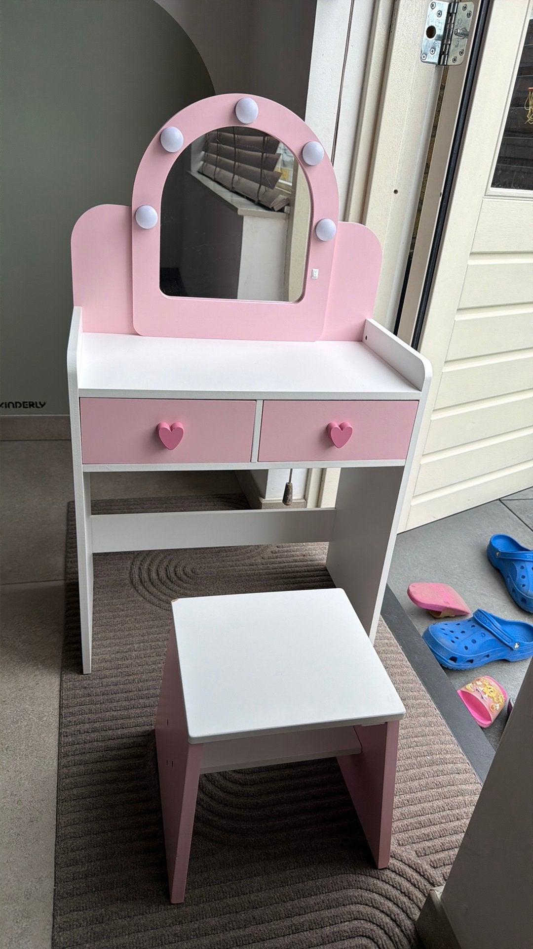 Hema kaptafel met accesoires, Ophalen, Gebruikt, Meubelstuk of Keukentje