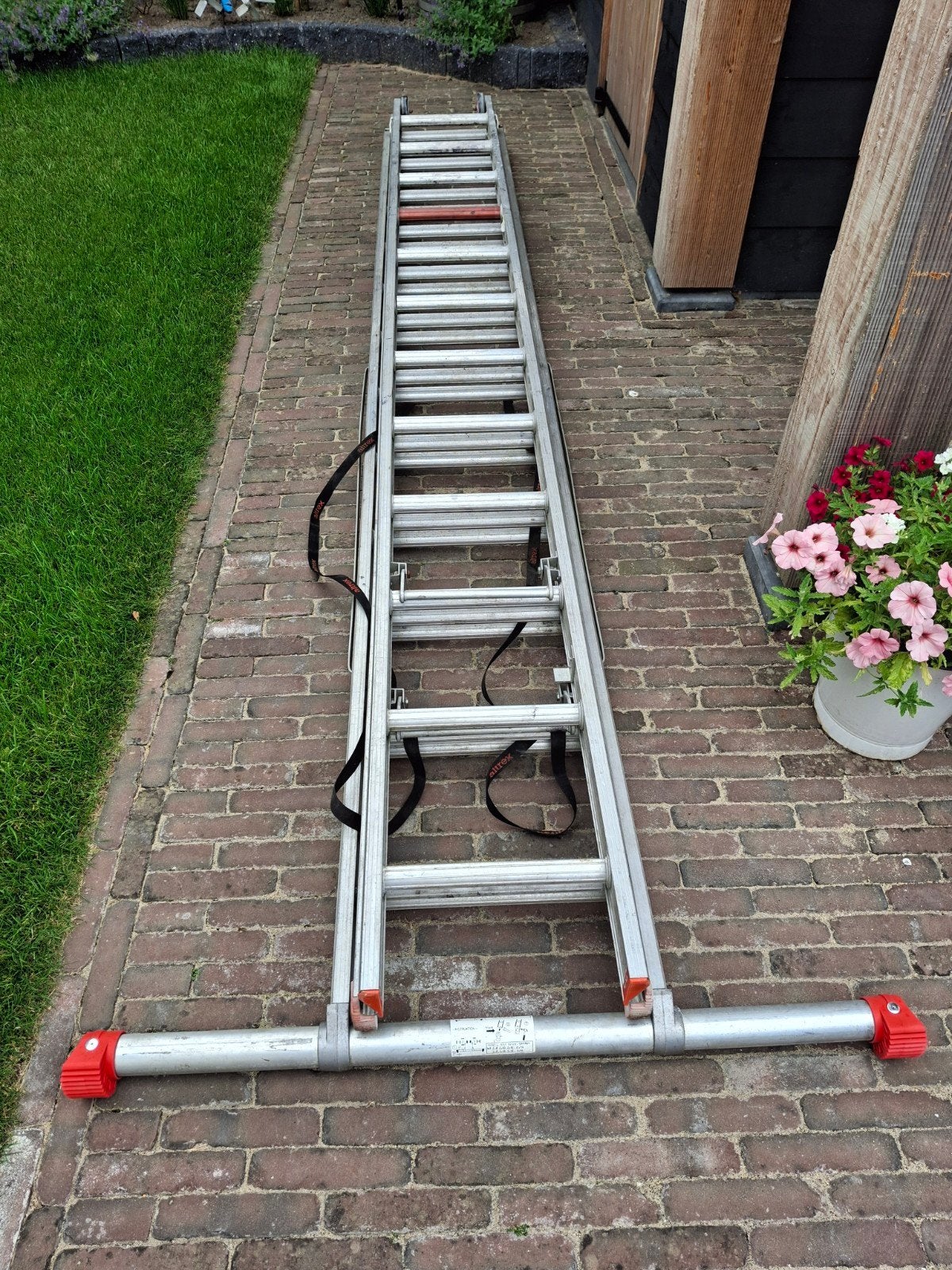 Altrex reformladder 3 X 12 treden, Ophalen, Gebruikt, Ladder, 4 meter of meer