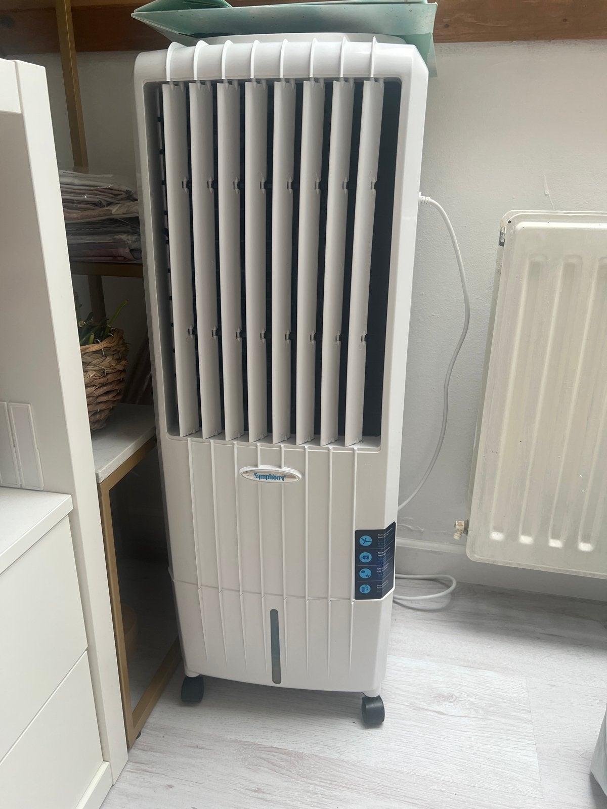 Draagbare verrijdbare luchtkoeler / ventilator – krachtig, Witgoed en Apparatuur, Airco's, Ophalen, Gebruikt, Minder dan 60 m³