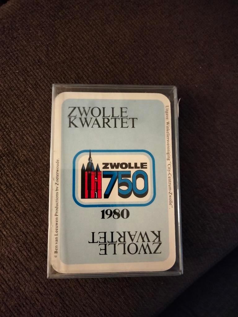 Zwolle Kwartet 1980 - Zeldzaam Kaartspel, Drie of vier spelers, Ophalen of Verzenden, Zo goed als nieuw, Winkeliersvereniging "City-Centrum-Zwolle"