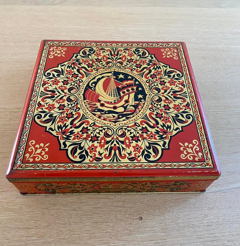 VERKADE vintage koekblik 1930, Verzamelen, Blikken, Ophalen of Verzenden, Zo goed als nieuw