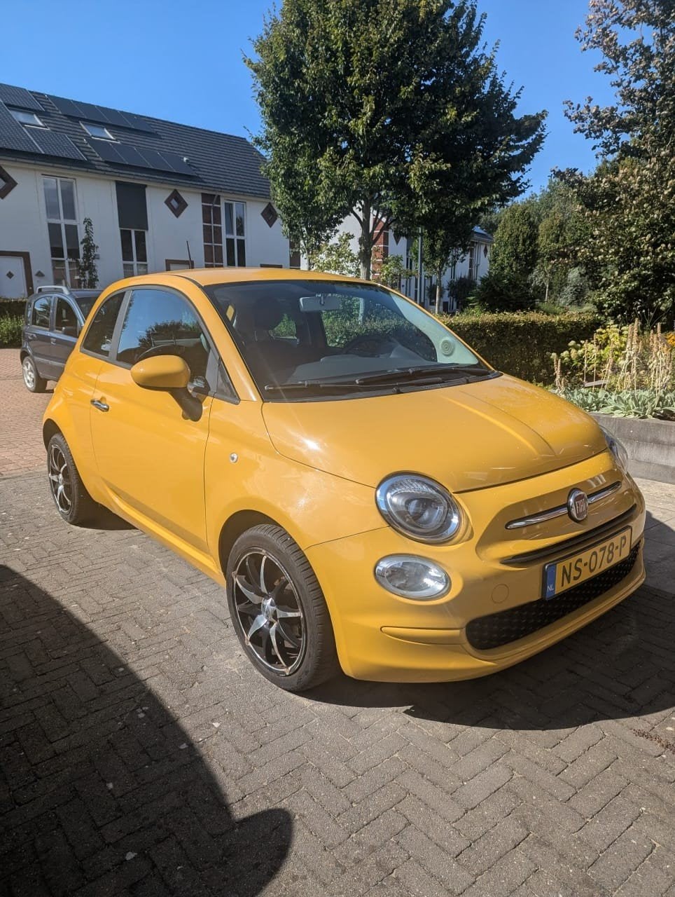 Fiat 500 1.2  Popstar - 2017 - opvallende kleur geel, Auto's, Fiat, Stof, 1242 cc, 4 cilinders, 840 kg