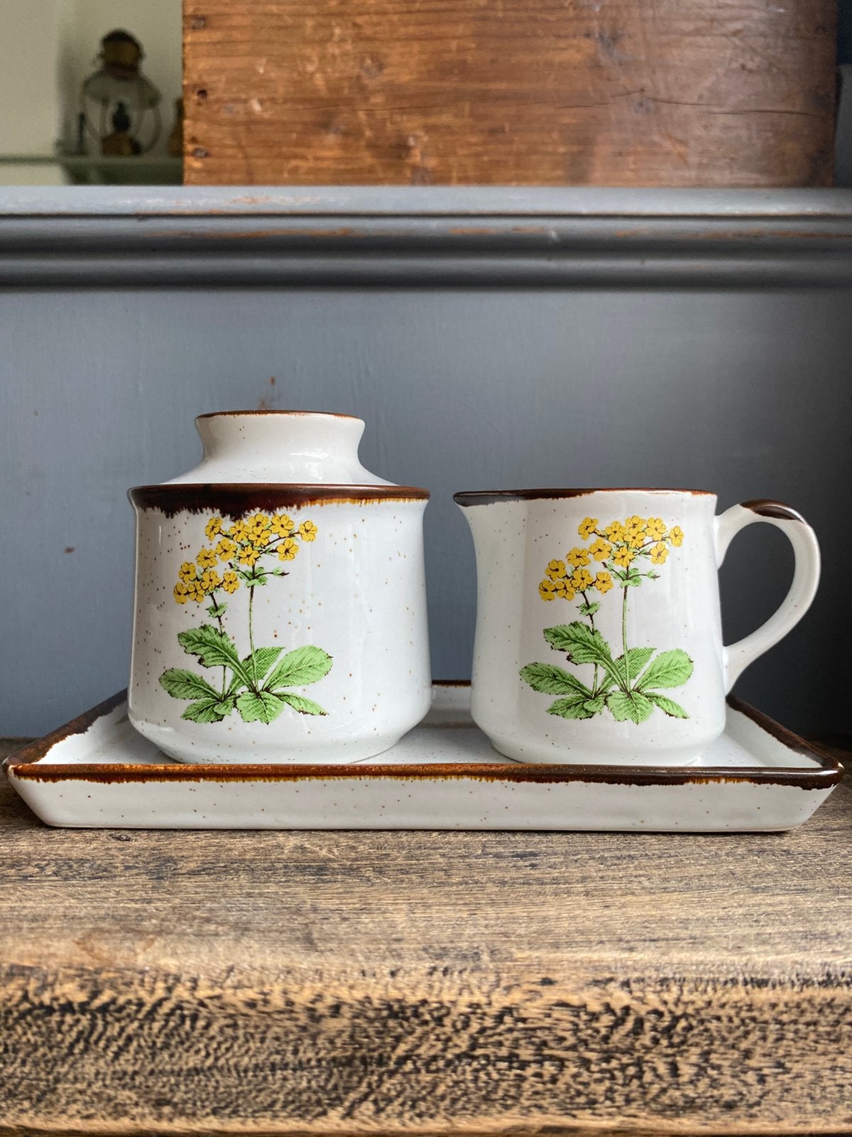 Vintage roomstel met plateau!, Ophalen of Verzenden