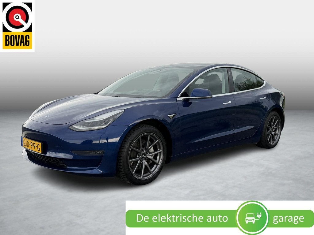 Tesla Model 3 Long Range AWD 75 kWh | SoH 86.2% | Afneembare, Auto's, Tesla, Automaat, Stoelverwarming, Stof, Blauw