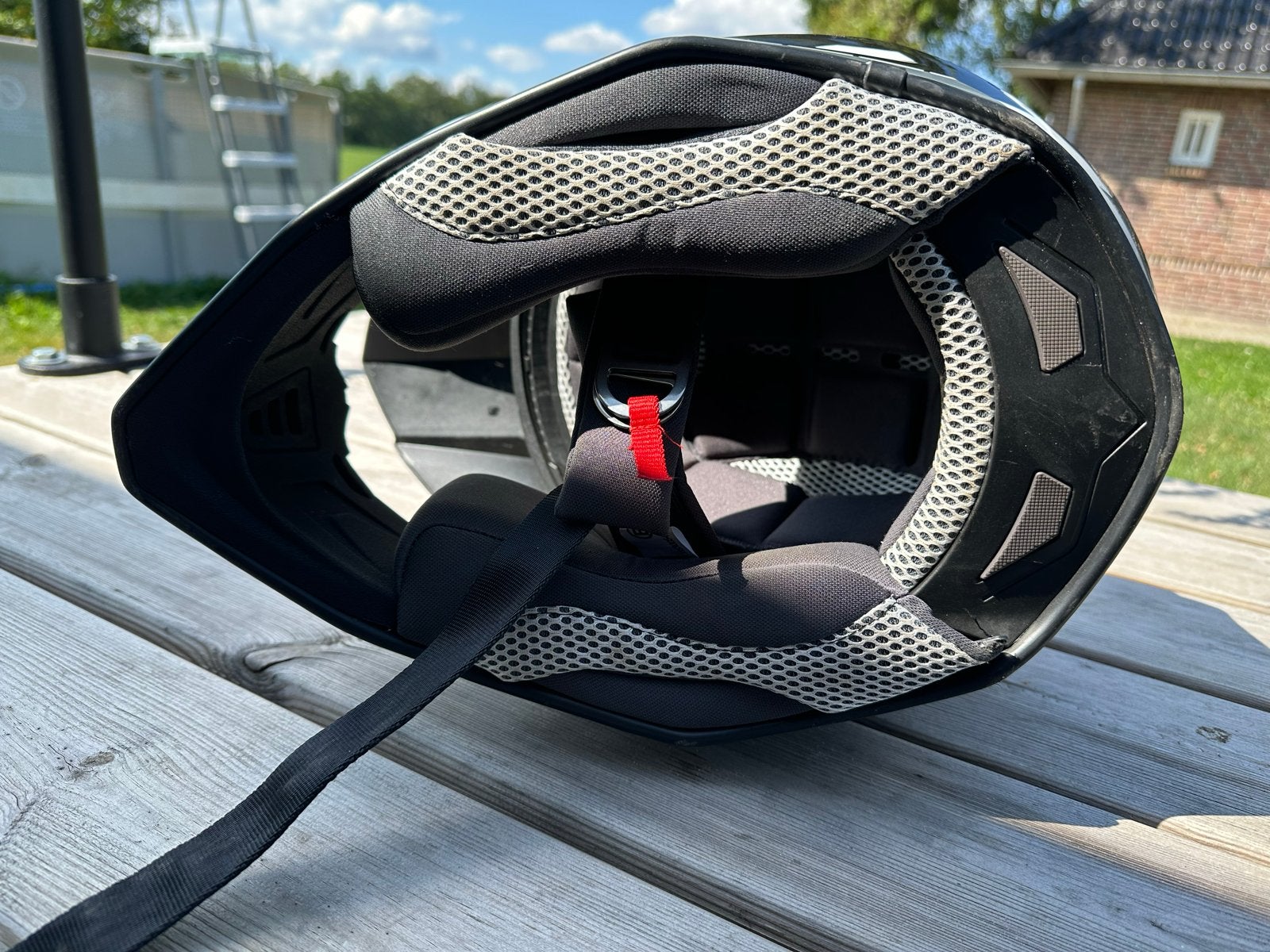 Jopa Offroadhelm - Zwart/Wit/Grijs, Overige merken, XS, Offroadhelm, Ophalen of Verzenden