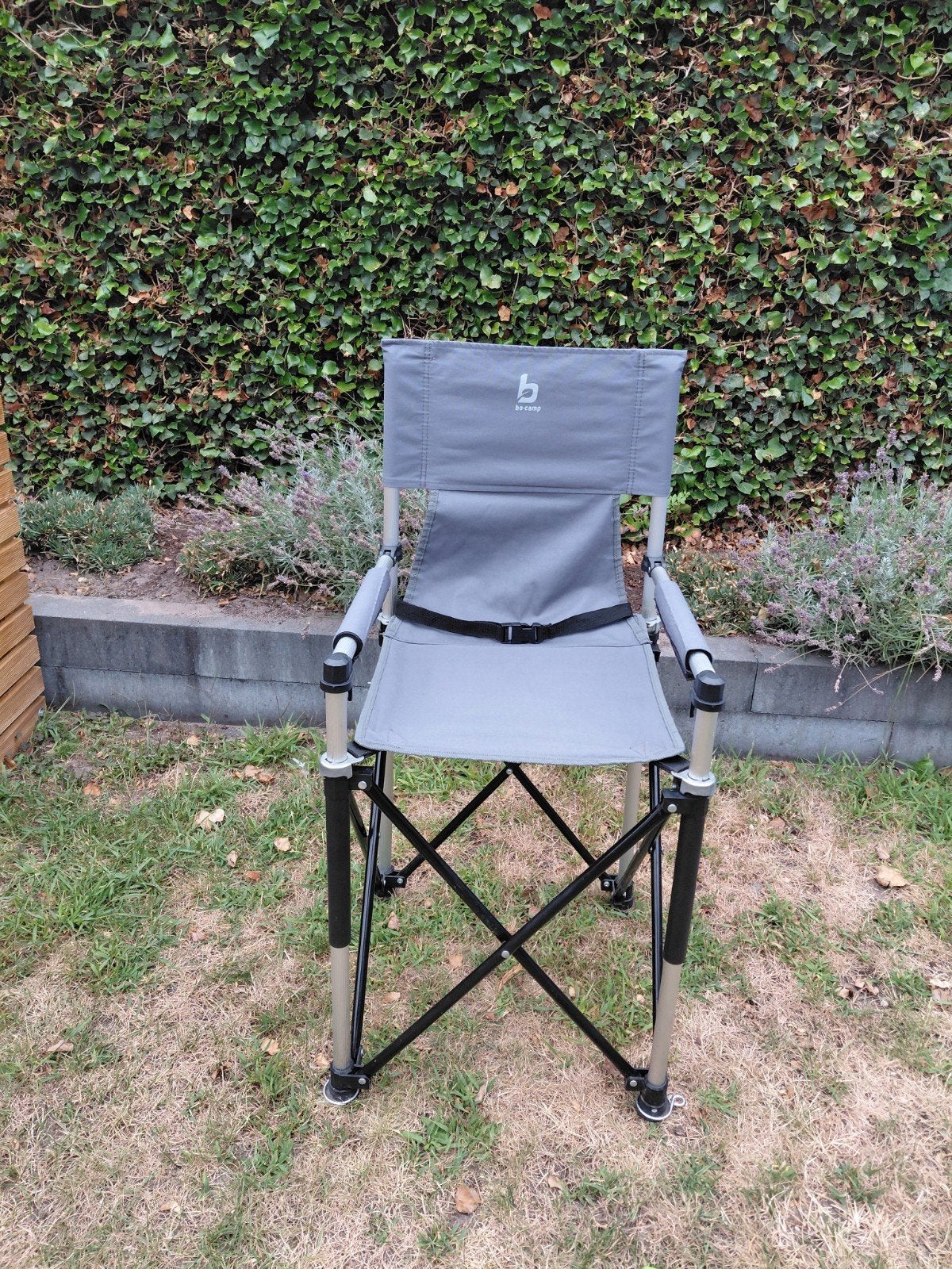 Opvouwbare campingstoel - Grijs, Caravans en Kamperen, Ophalen, Gebruikt, Campingstoel