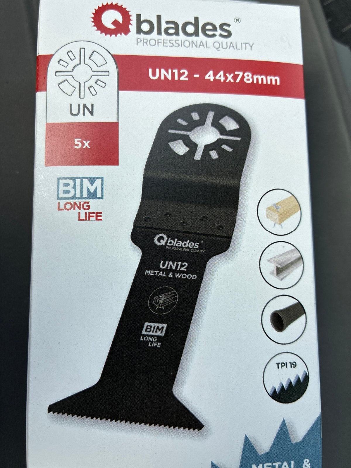 Qblades UN12 Bi-Metaal Zaagblad 44x78mm (5 stuks), Ophalen of Verzenden, Nieuw, Overige typen