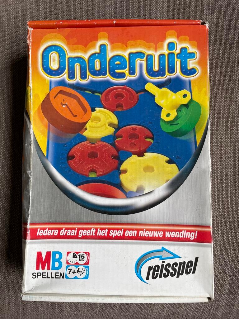 Onderuit Reisspel MB Spellen Hasbro - Compleet, Een of twee spelers, Ophalen of Verzenden, Zo goed als nieuw
