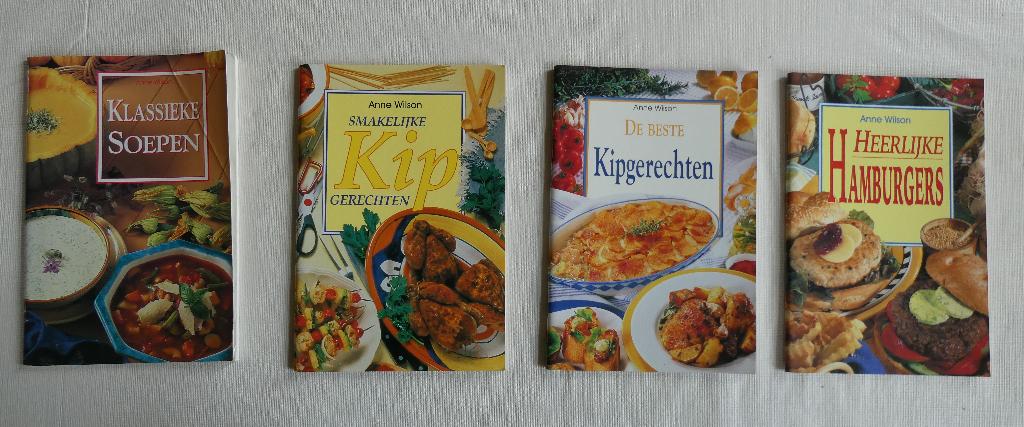 6 kookboekjes van Anne Wilson, Ophalen, Anne Wilson, Zo goed als nieuw, Hoofdgerechten