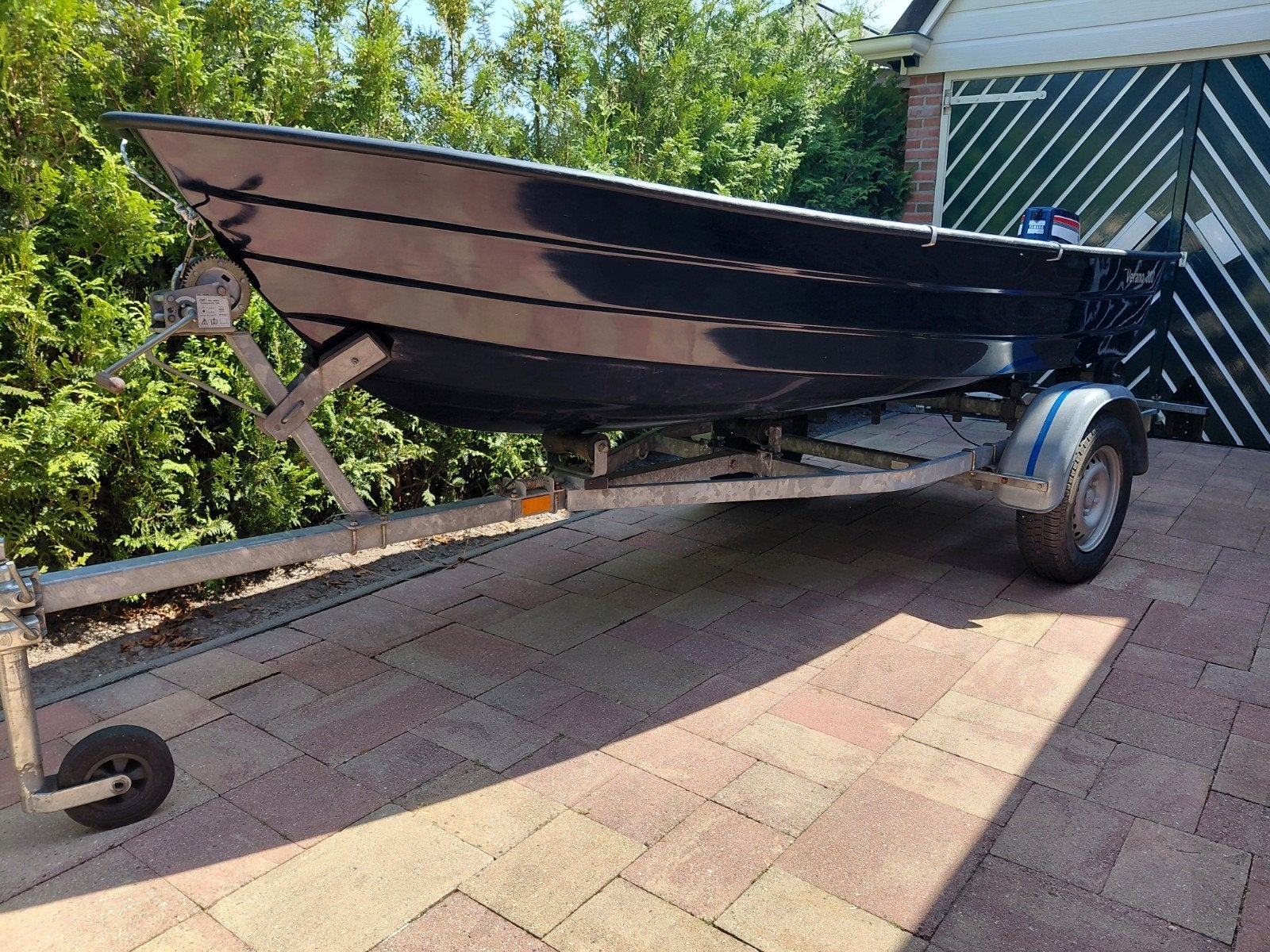 Te koop vis/tour boot., Watersport en Boten, Boottrailers, Ophalen, Zo goed als nieuw, Minder dan 6 meter