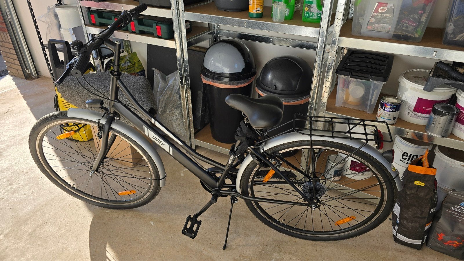 Uniek damesfiets met versnellingen en bagagedrager, Velgrem, Versnellingen, Ophalen, Overige merken