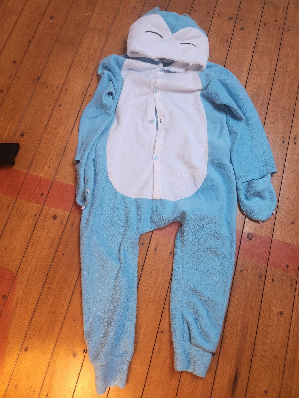 Pokémon Snorlax Onesie Pyjama - Lichtblauw (6 jaar), Kinderen en Baby's, Ophalen of Verzenden, Gebruikt, Pokémon, Jongen of Meisje