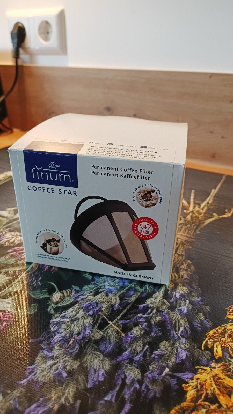 Finum RVS koffiefilter maat 4 (ongebruikt), Overige typen, Nieuw, Ophalen of Verzenden, Meerkleurig