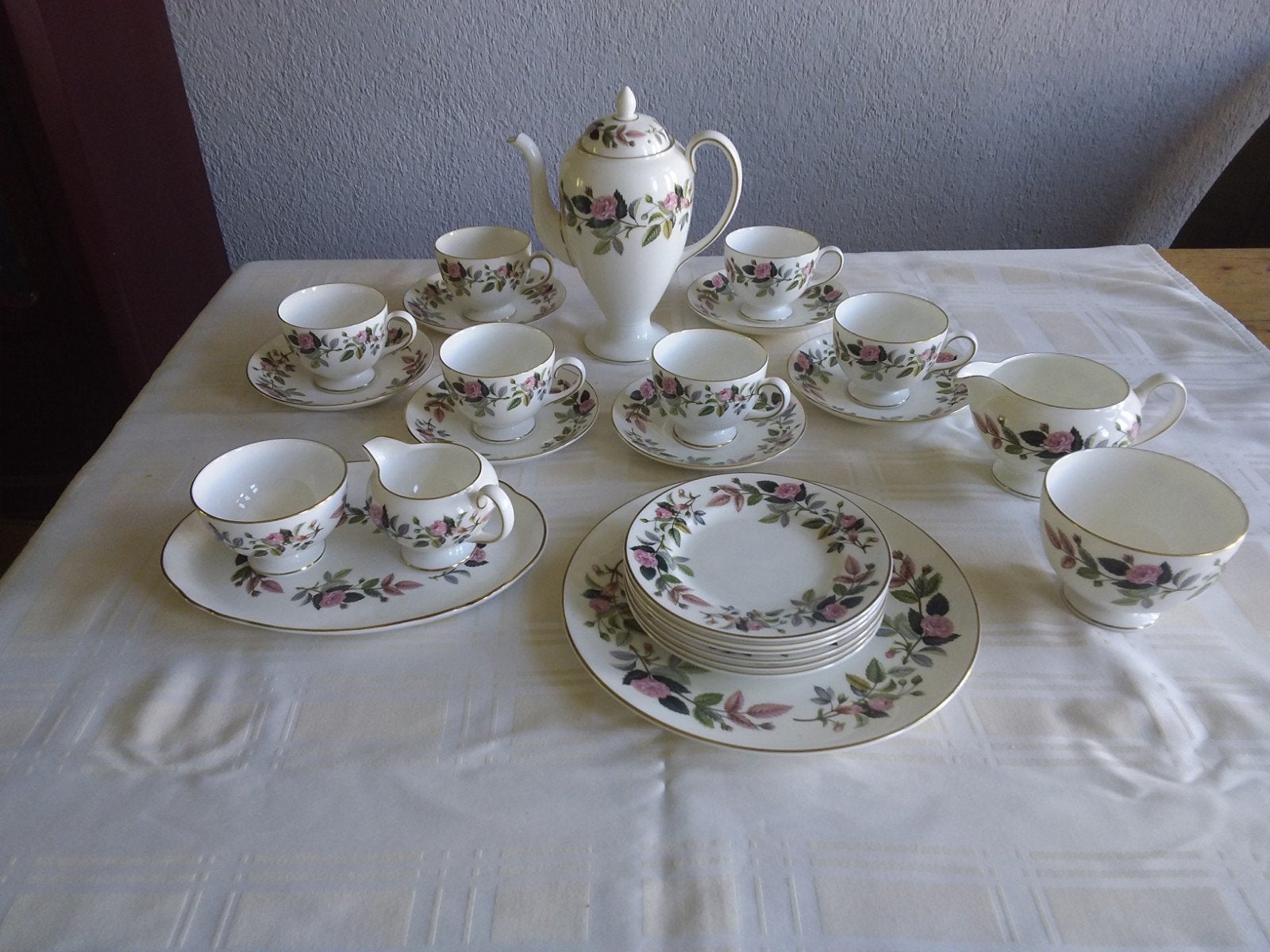 Wedgwood koffieservies plus gebakstel, Antiek en Kunst, Antiek | Servies compleet, Ophalen