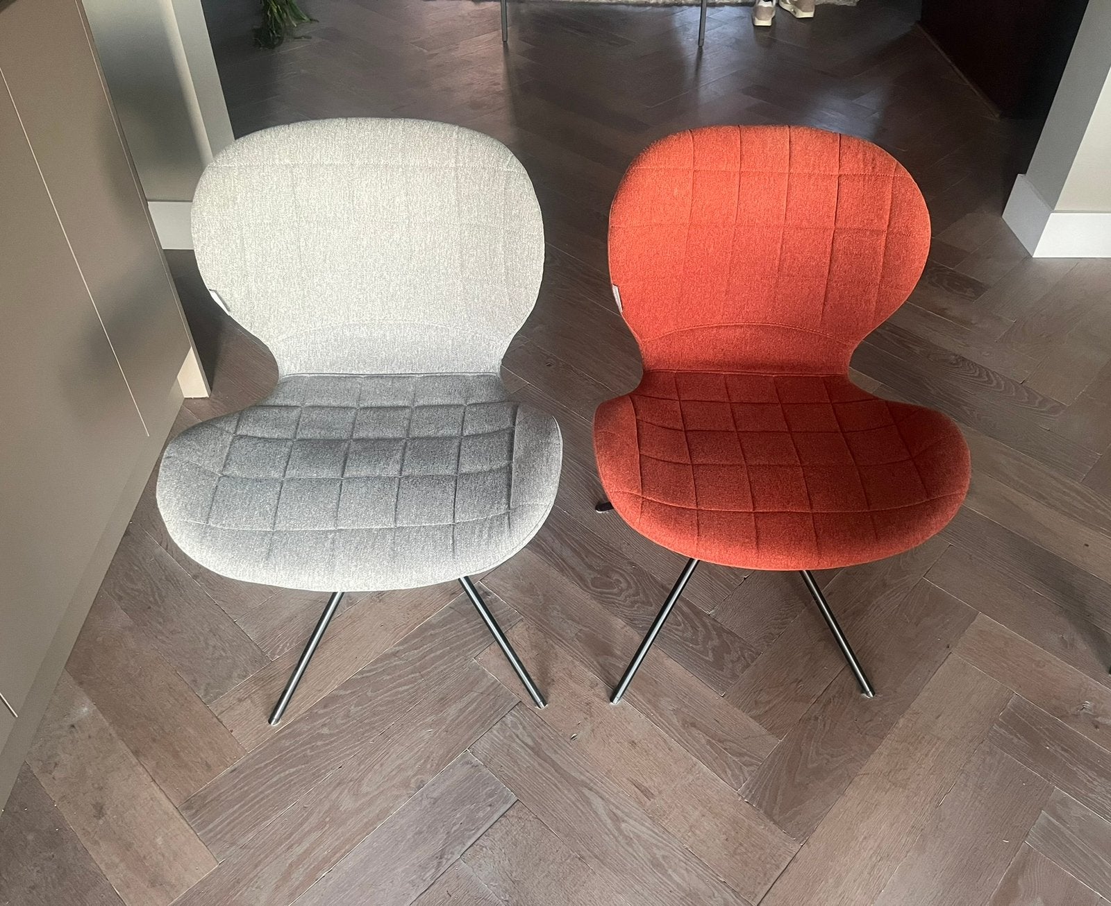 6 stuks Zuiver OMG/ Zuiver Daulton stoelen, Huis en Inrichting, Ophalen, Overige kleuren, Zo goed als nieuw, Stof