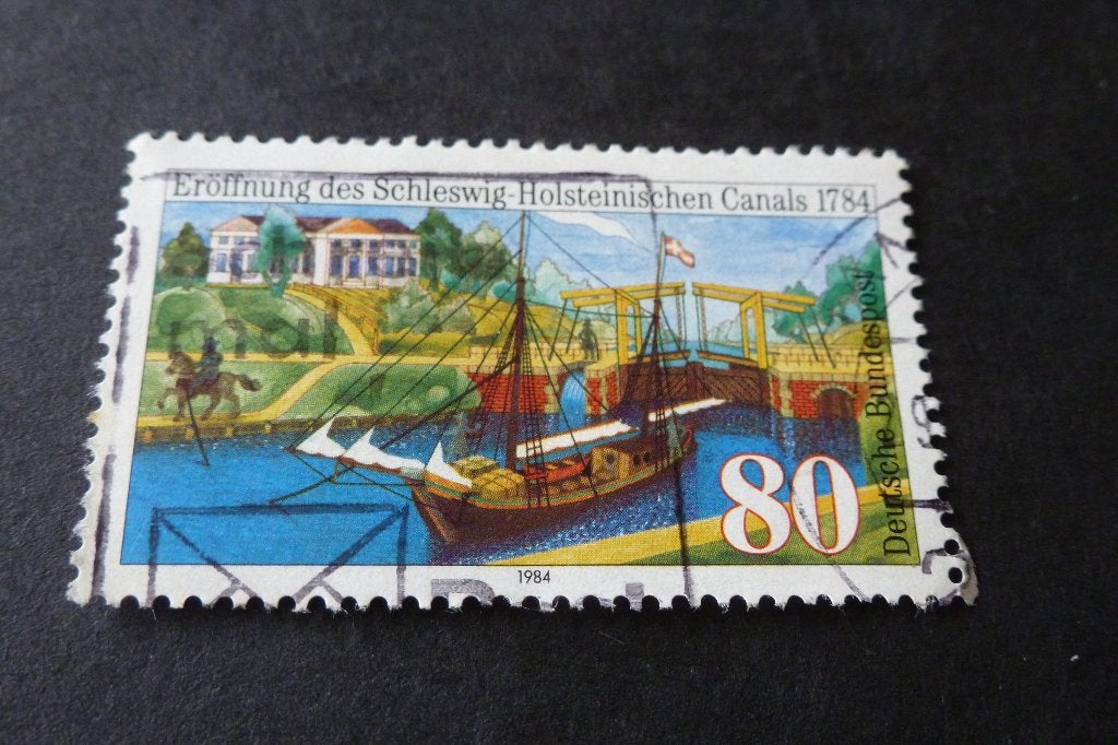 Postzegels - Duitsland 80 pfenning 1984 Canals gestempeld, Ophalen of Verzenden, BRD, Gestempeld