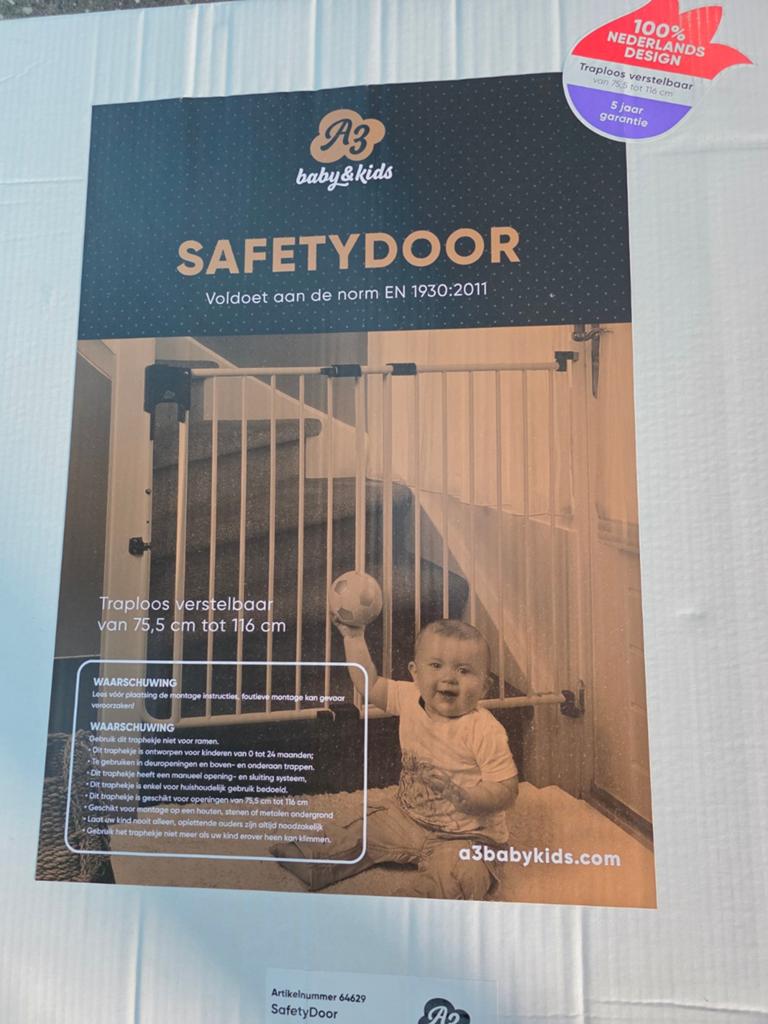 Safetydoor Traphekje - Nieuw in doos (Zwart), Ophalen of Verzenden, Nieuw