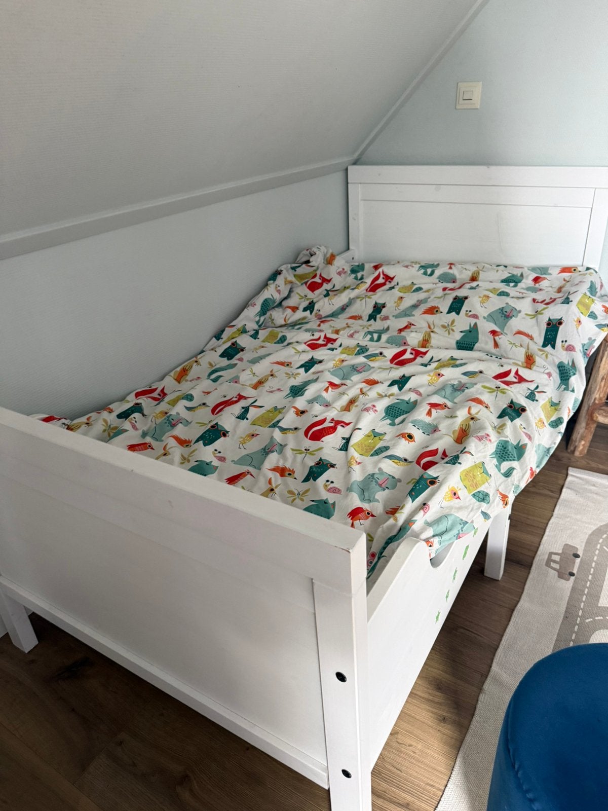 Meegroeibed IKEA Sundvik, Ophalen, Gebruikt, 70 tot 85 cm, Lattenbodem