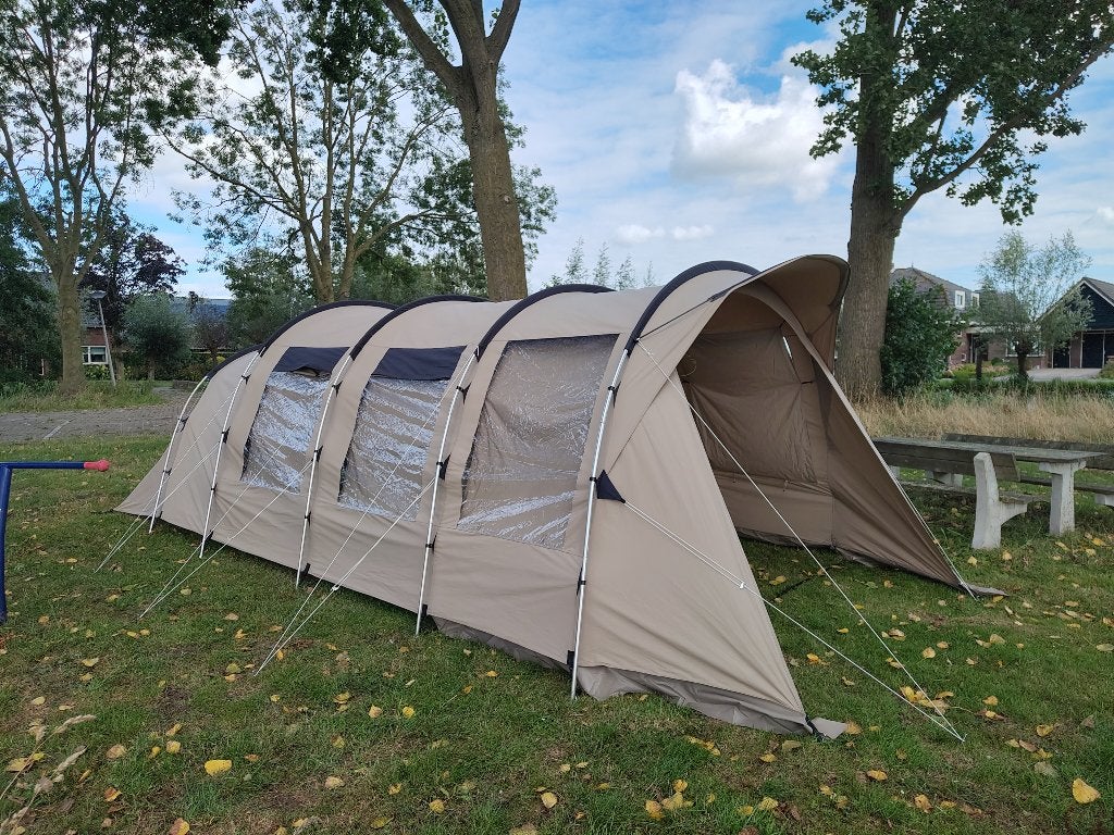 Ruime katoenen tunneltent voor 4 personen. Redwood Birch 4TC, Ophalen, Zo goed als nieuw, Tot en met 4
