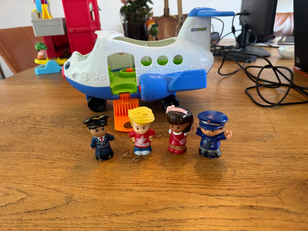 VTech Little People Vliegtuig met poppetjes, Ophalen of Verzenden, Gebruikt