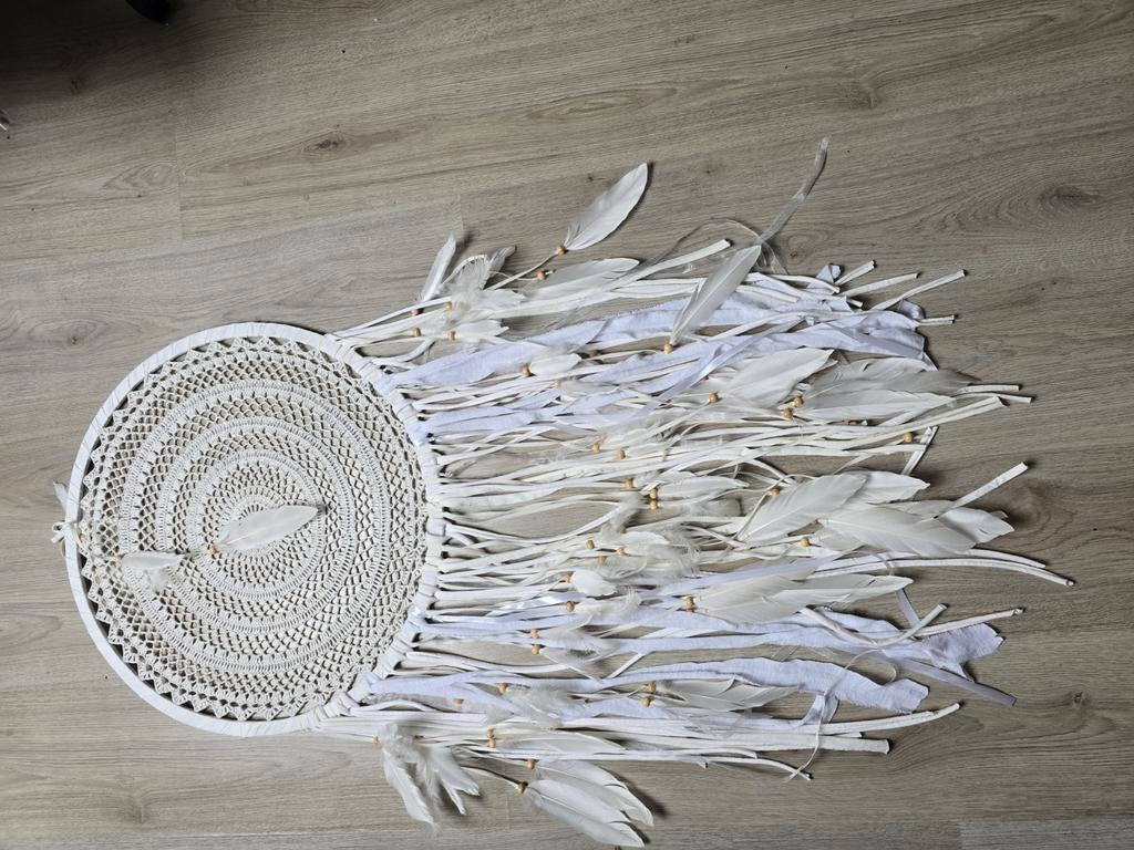 XXL Dromenvanger - Wit - 120 cm lang, 50 cm diameter, Ophalen