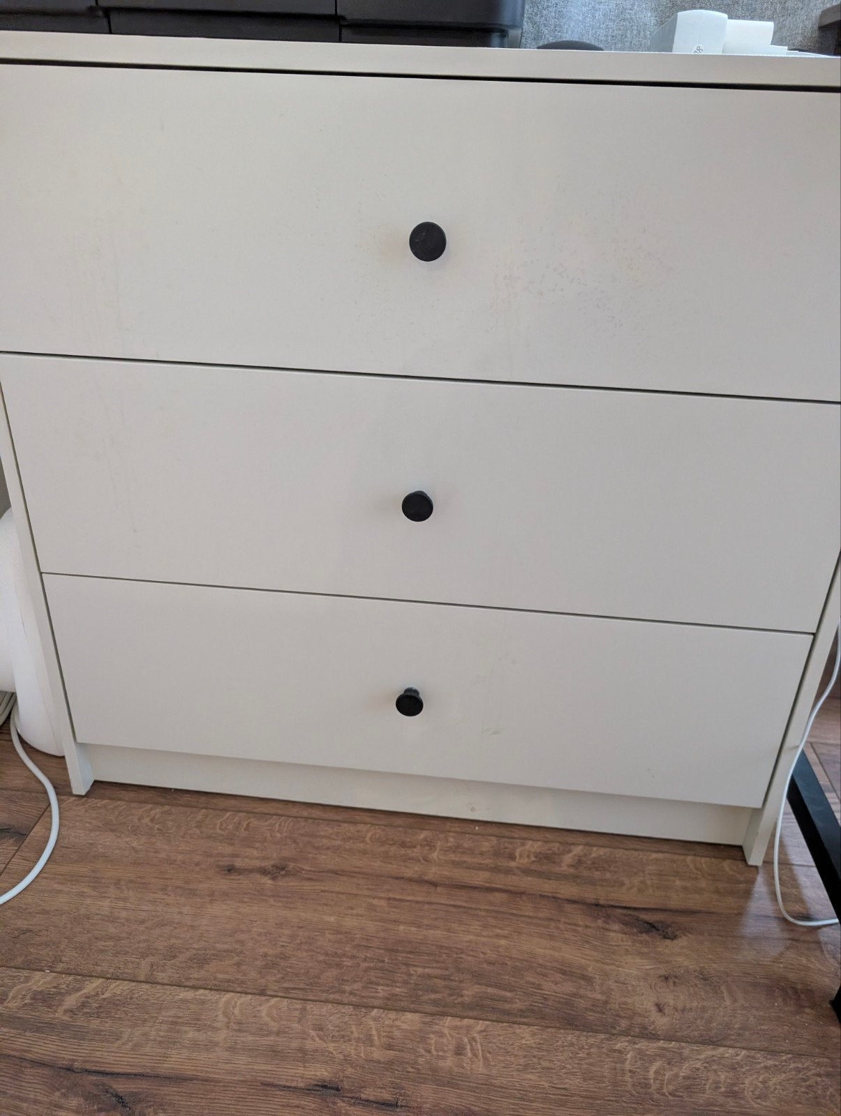 IKEA GURSKEN ladekast met 3 lades - Wit, Ophalen, Minder dan 50 cm, Gebruikt, Modern, Scandinavisch