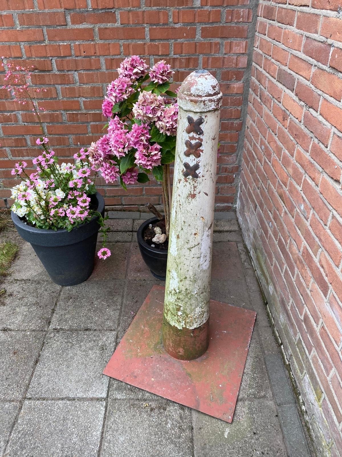 Authentieke Amsterdamse Paal - Grachtenpaal, Ophalen