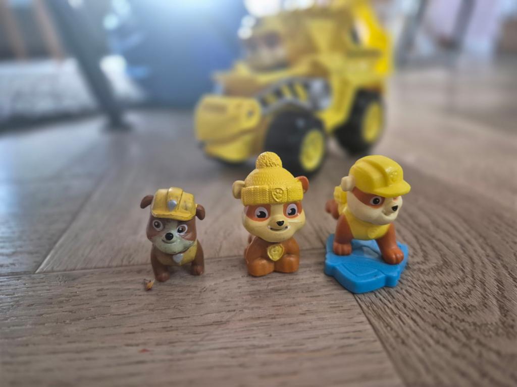 Paw Patrol Rubble's Bulldozer met 3 figuren, Kinderen en Baby's, Speelgoed | Speelgoedvoertuigen, Ophalen of Verzenden, Gebruikt
