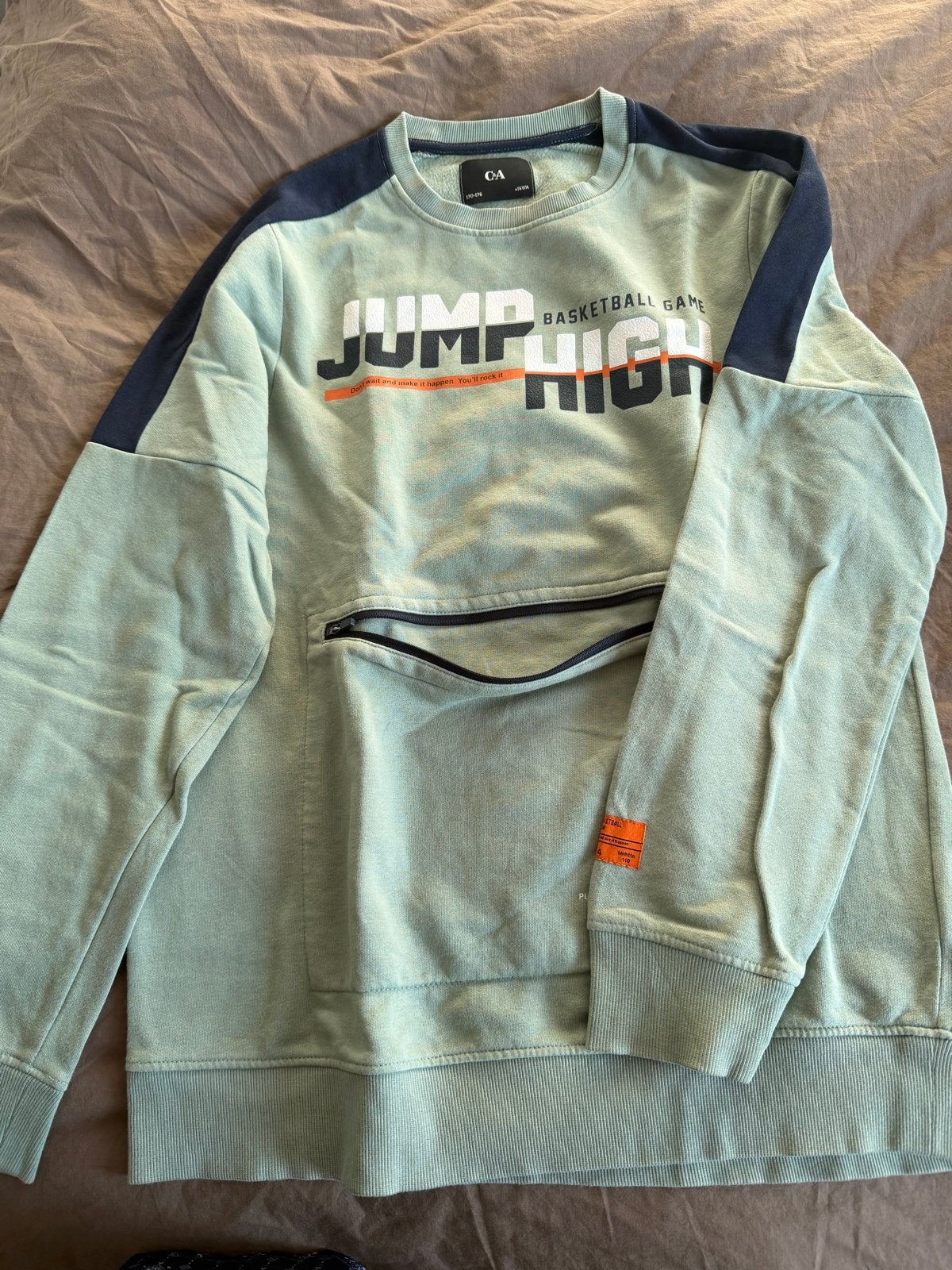 C&A Jongens Trui Maat 179/176- Jump High Basketball Game, Ophalen of Verzenden, Gebruikt, Jongen, Trui of Vest