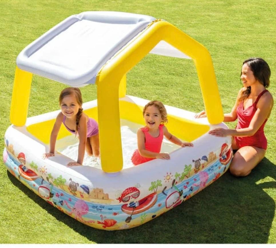 Zwembad voor kinderen nieuw med overkapping, Minder dan 80 cm, Opblaaszwembad, Nieuw, Ophalen of Verzenden