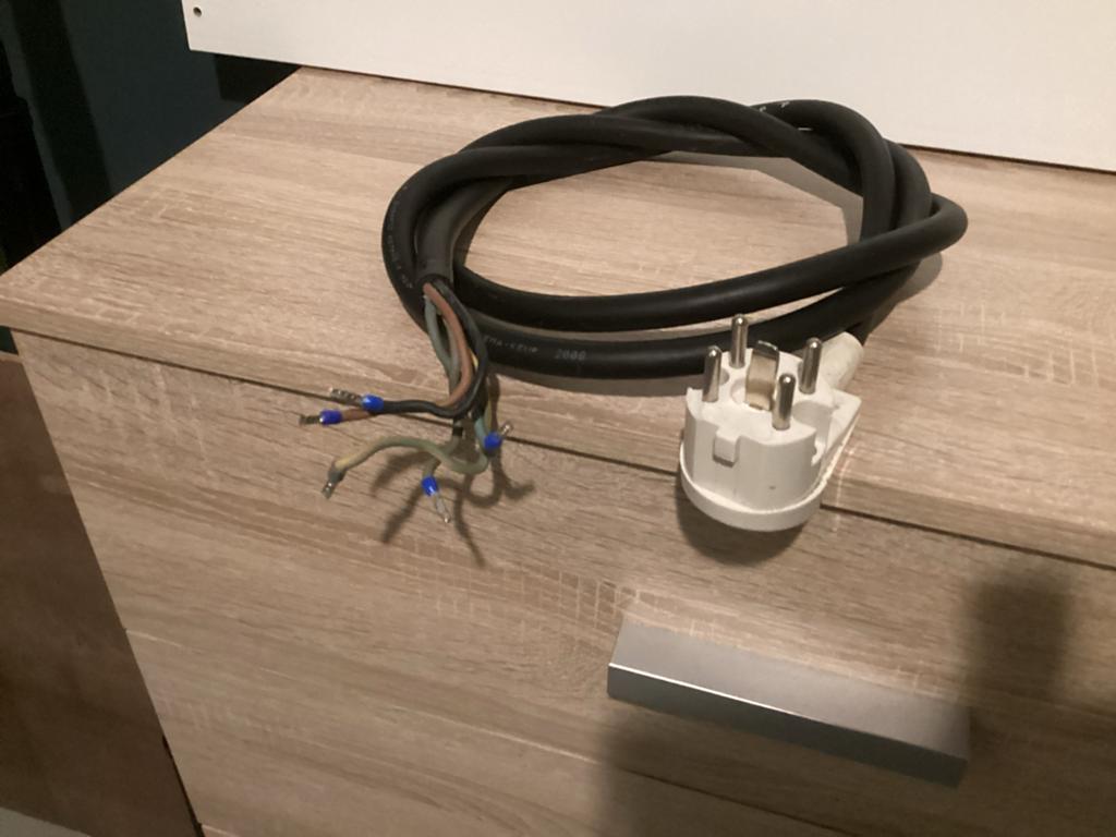 Kookplaat aansluitkabel 400V 3-fase Dynamic H07RN8-F H2O, Ophalen of Verzenden, Zo goed als nieuw