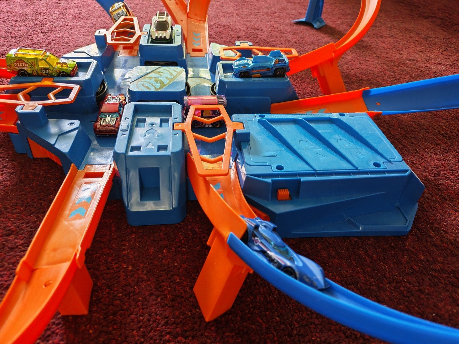 Hot Wheels Stunt Tracks met doos, Ophalen of Verzenden, Zo goed als nieuw