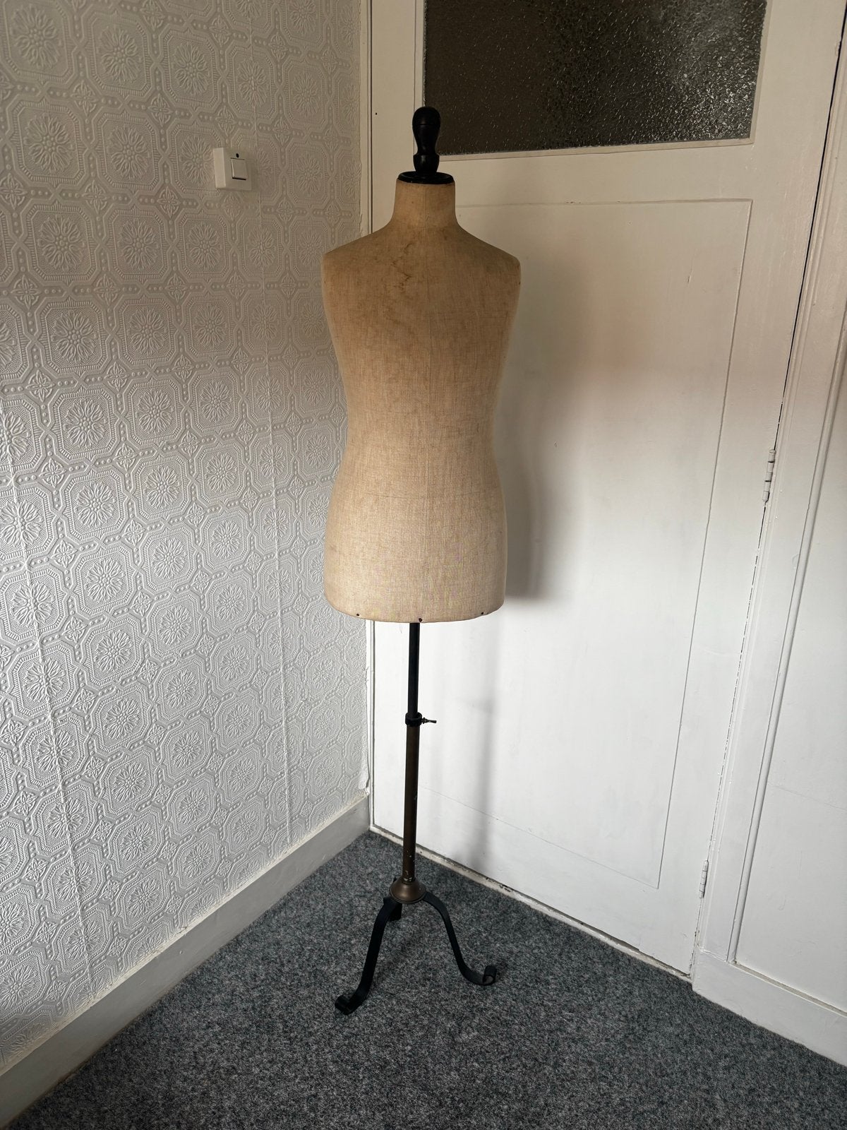 Vintage kleermakerspaspop Paribusta Bruxelles, maat 34, Ophalen