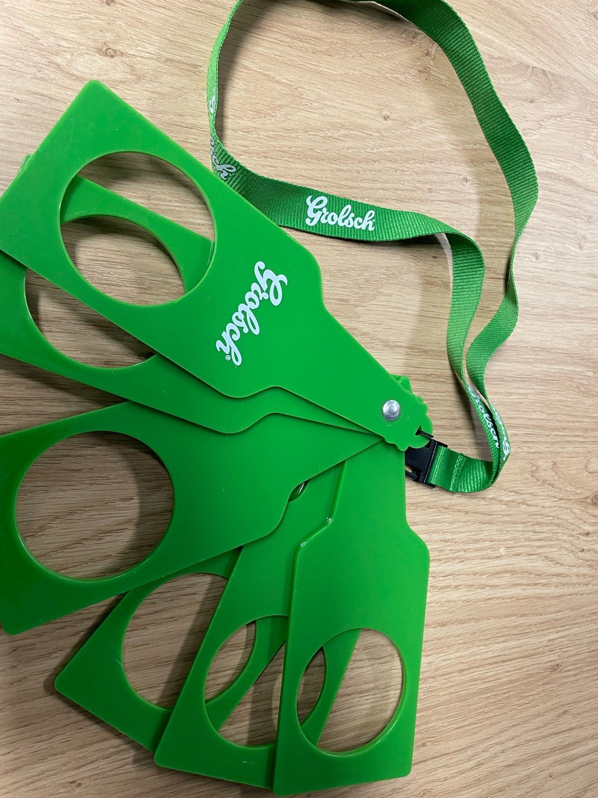 Grolsch Flessenhouders met Nekkoord - Handig en Stijlvol, Ophalen of Verzenden, Gebruikt, Overige typen, Grolsch