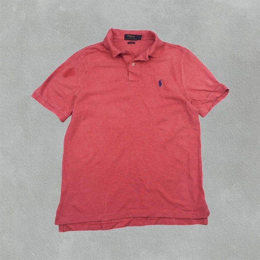 (497) Coral Ralph Lauren Polo Shirt - Men S - Very Good, Kleding | Heren, Bergen op Zoom, Verzenden, Ralph Lauren, Zo goed als nieuw