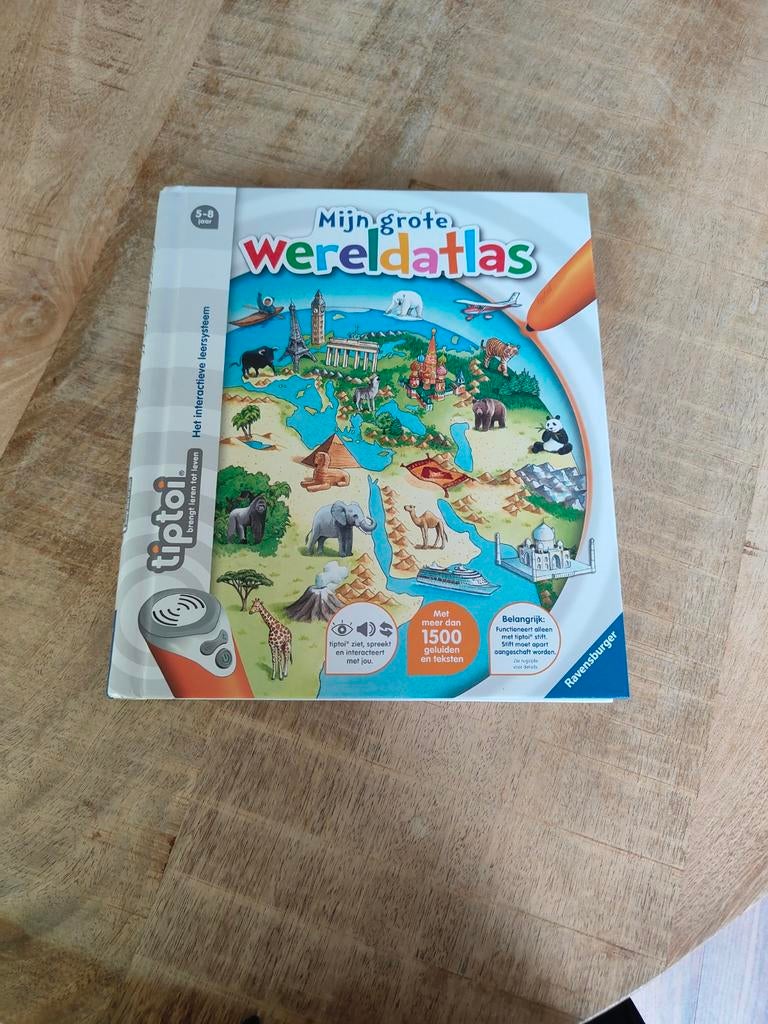 Tiptoi 'Mijn Wereldatlas' met wereldkaart/poster, Ophalen of Verzenden