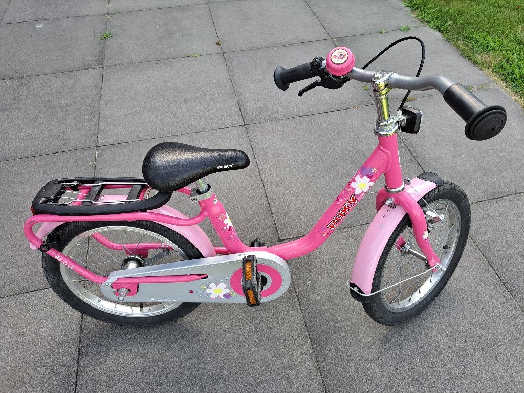 Kinderfiets, meisje 16 inch, Ophalen, Terugtraprem, Gebruikt, Puky