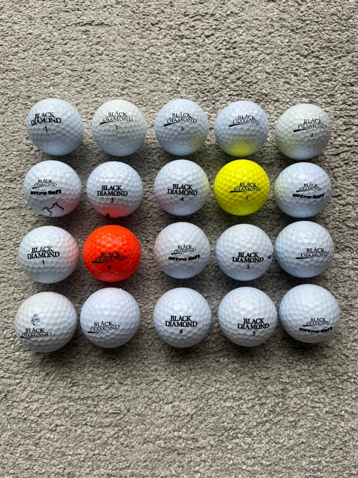 Black Diamond golfballen, Ophalen of Verzenden, Gebruikt, Bal(len)